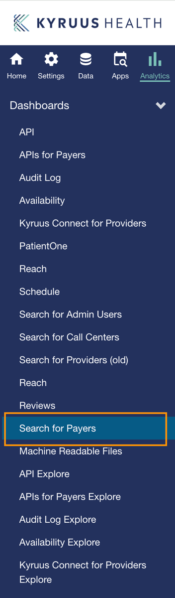 Search for Payers