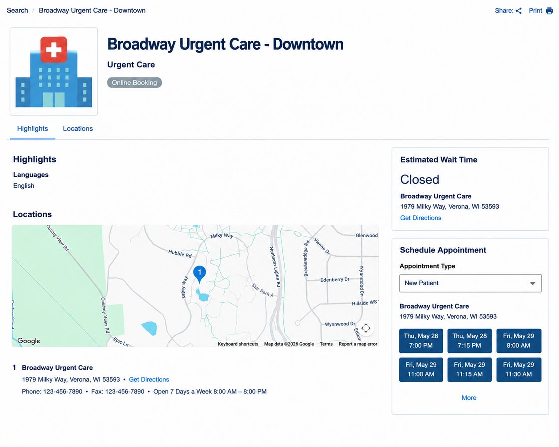 Urgent Care - Wait Times